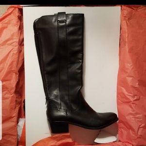 Sole Society Black Leather Riding boots, size 7.5